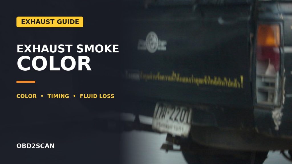 Blue, White, or Black Exhaust Smoke? Use Timing and Fluid Loss to Decode It