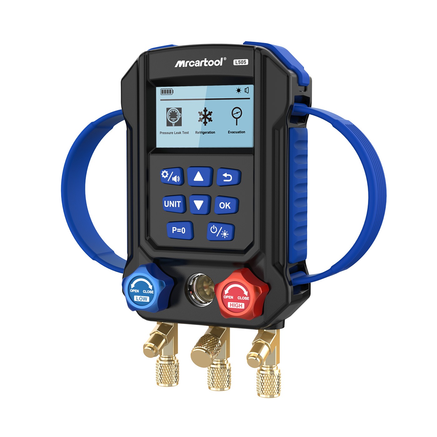 Exact first-party product or workflow view of MRCARTOOL L505 five-valve digital refrigeration gauge