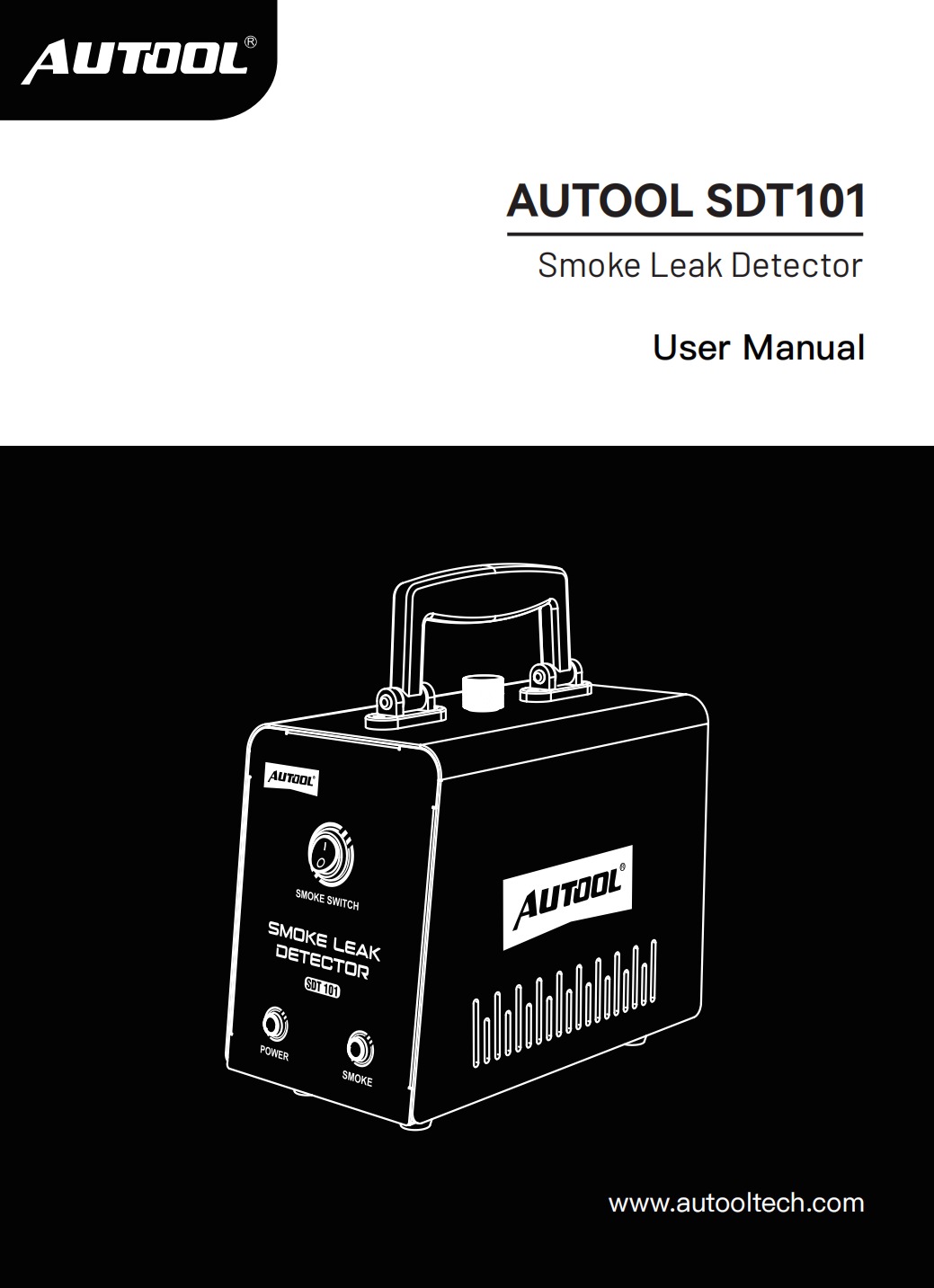 Second exact first-party product or workflow view of AUTOOL SDT101 fixed-pressure EVAP smoke machine