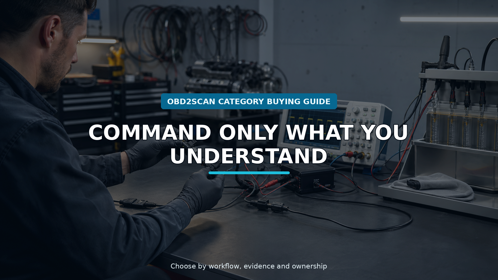 Workshop scene for fuel injector signal generator buying guide
