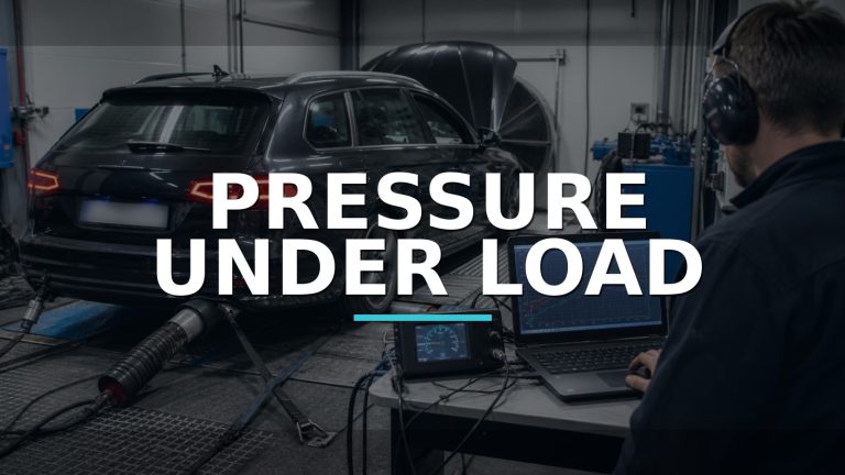 Pressure Under Load — conceptual diagnosis scene