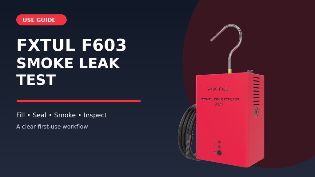 How to Use the FXTUL F603 Smoke Leak Detector