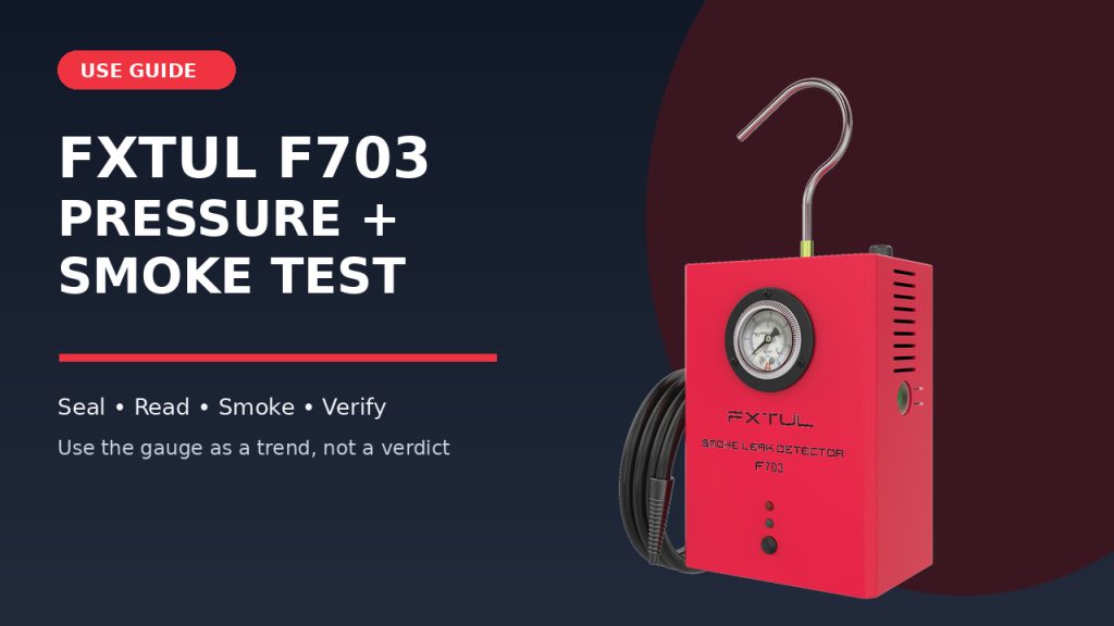 How to Use the FXTUL F703 Smoke Leak Detector