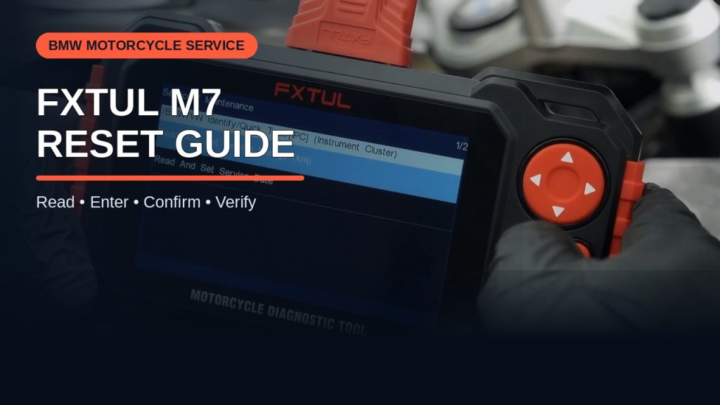 How to Reset a BMW Motorcycle Service Reminder with FXTUL M7