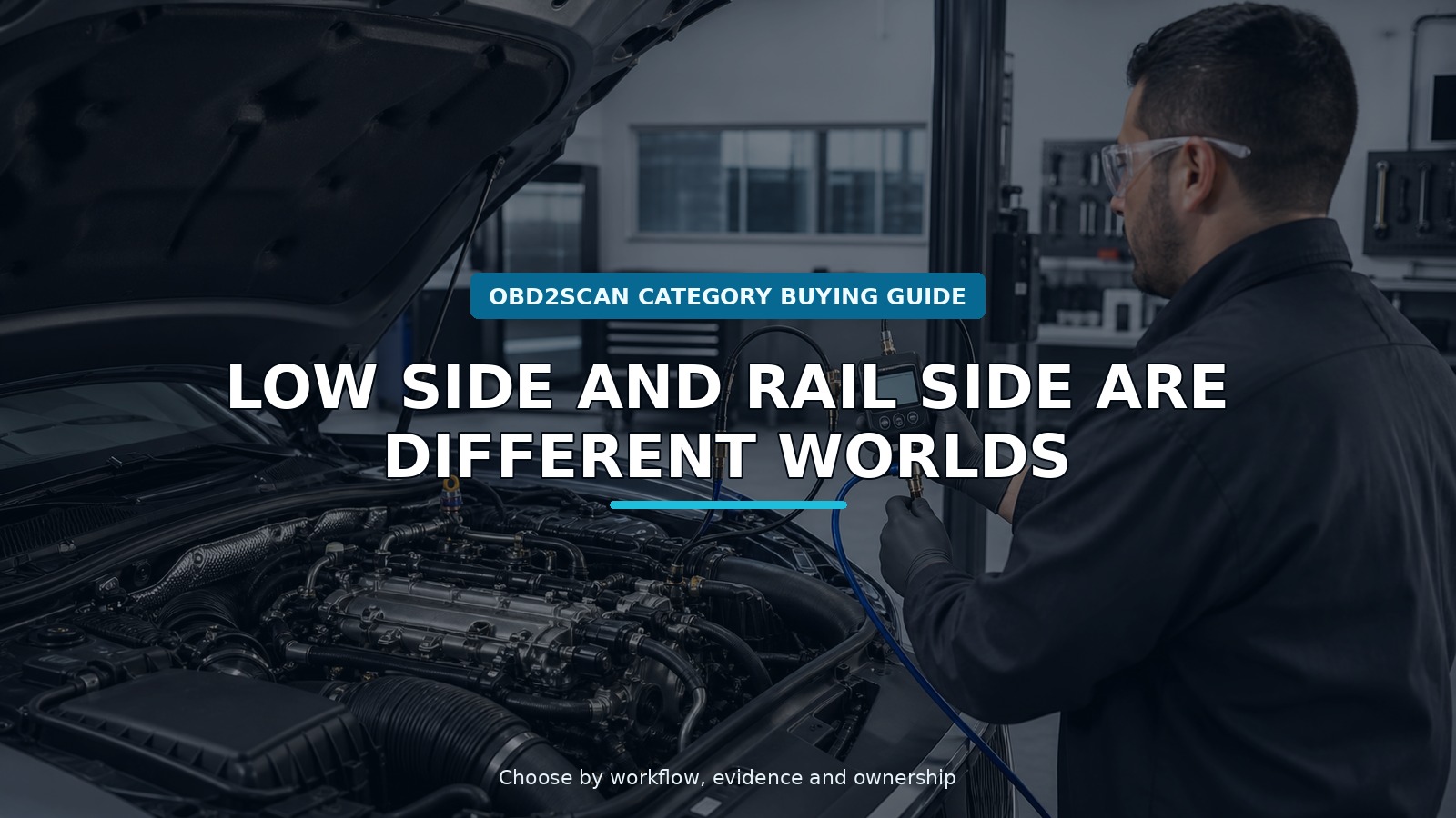 Workshop scene for gdi fuel pressure tester buying guide