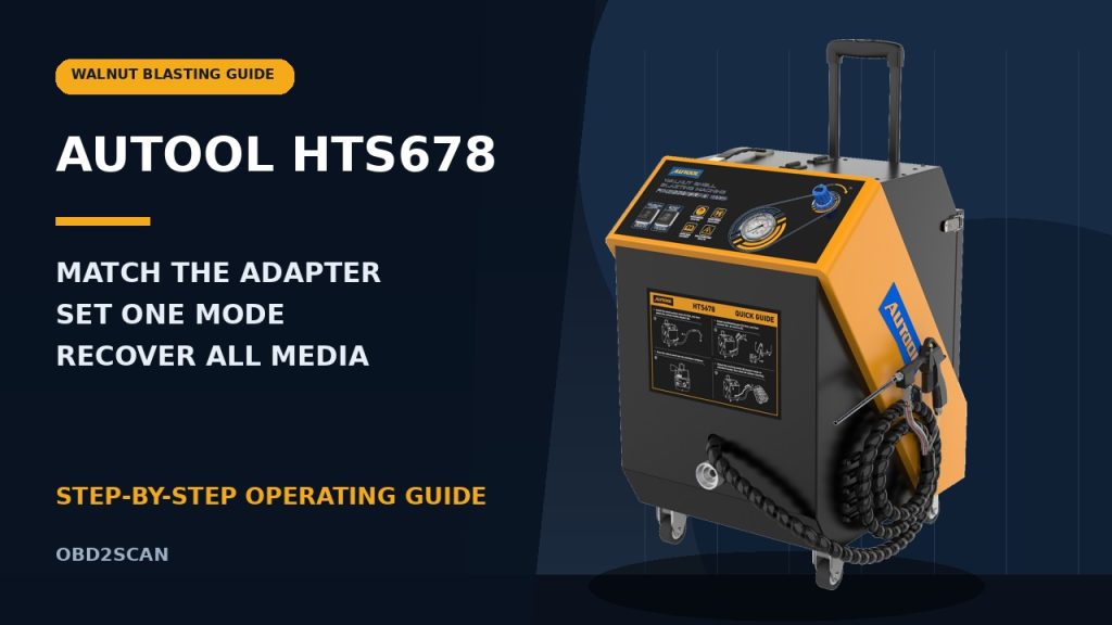 How to Use the AUTOOL HTS678 Walnut Blasting Machine
