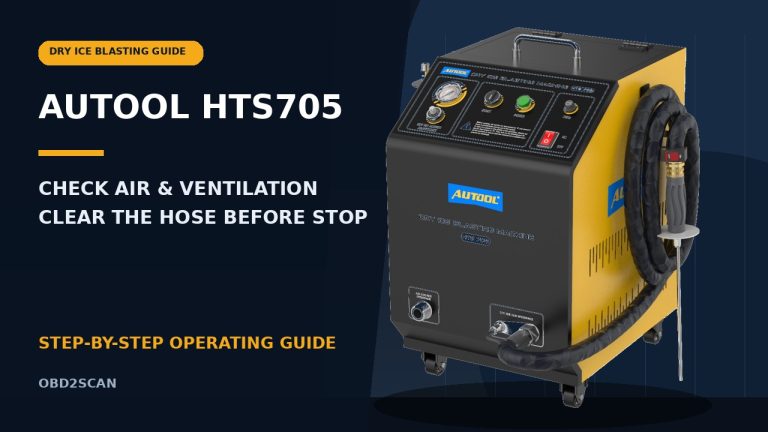 AUTOOL HTS705 dry ice blasting step-by-step guide