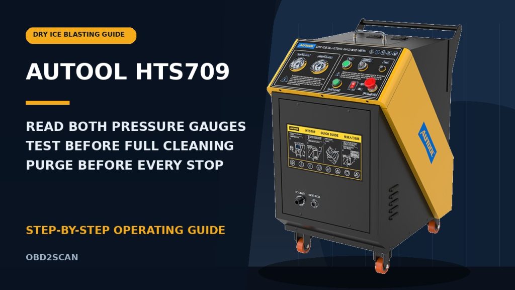 How to Use the AUTOOL HTS709 Dry Ice Blasting Machine