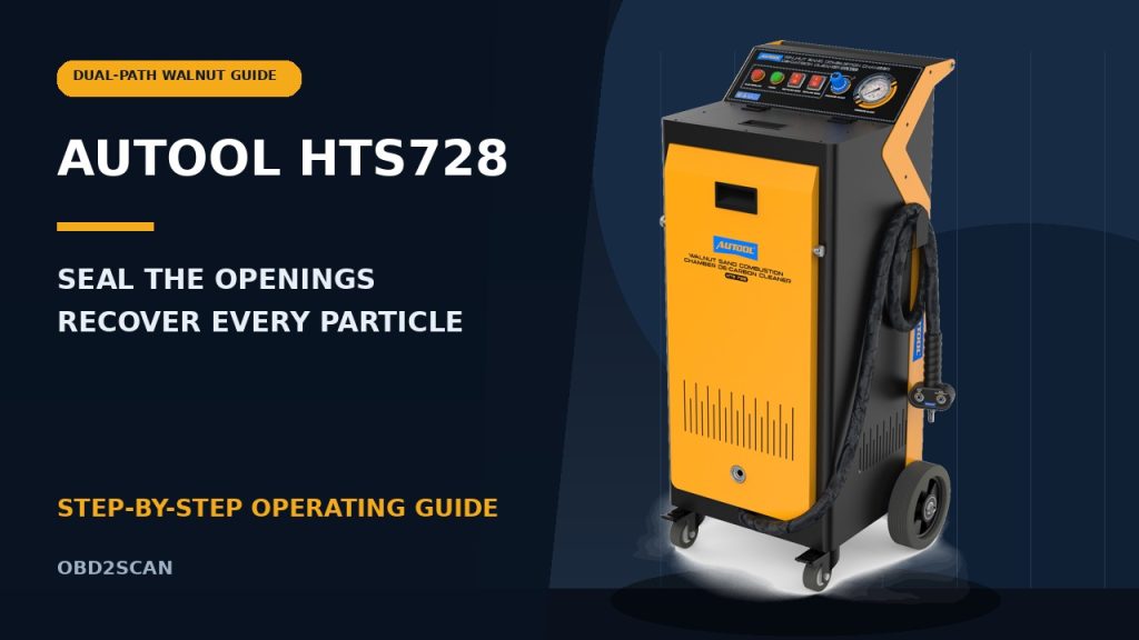 How to Use the AUTOOL HTS728 Walnut Blasting Machine
