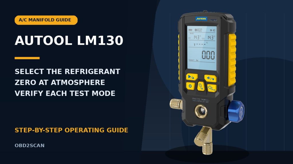 How to Use the AUTOOL LM130 Smart Digital Manifold