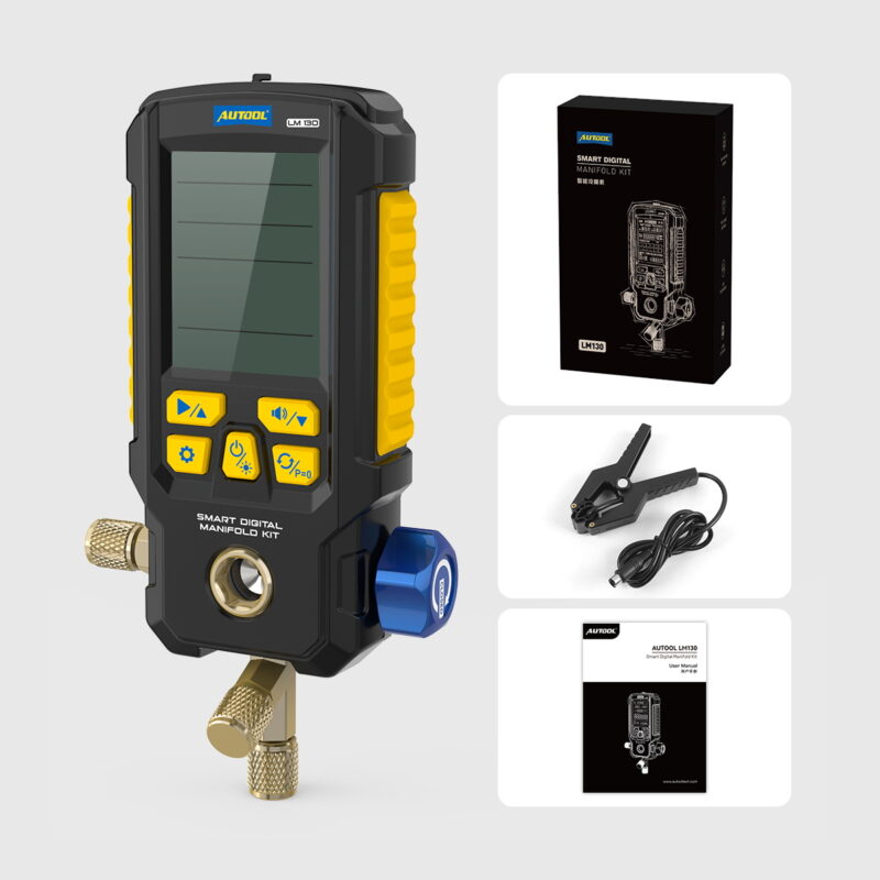 AUTOOL LM130 package with one temperature probe manual and box