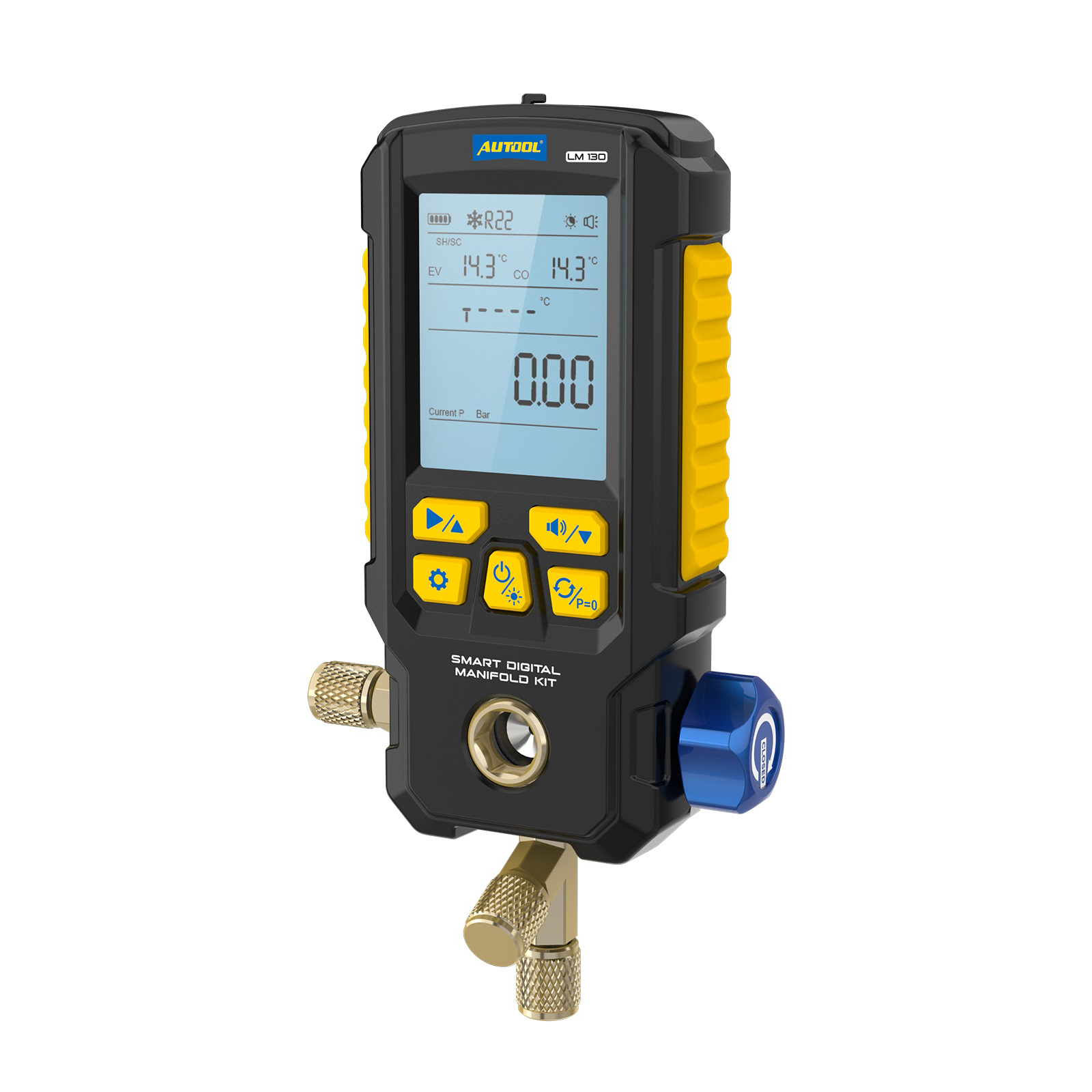 AUTOOL LM130 smart digital manifold front view