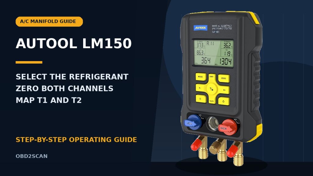 How to Use the AUTOOL LM150 Digital Manifold Gauge