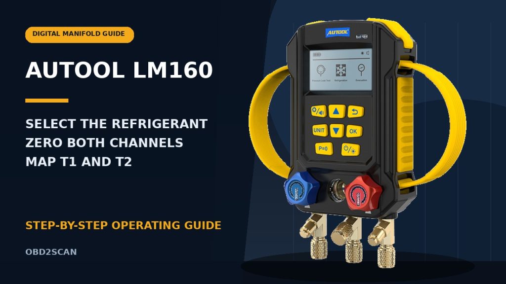 How to Use the AUTOOL LM160 Smart Digital Manifold