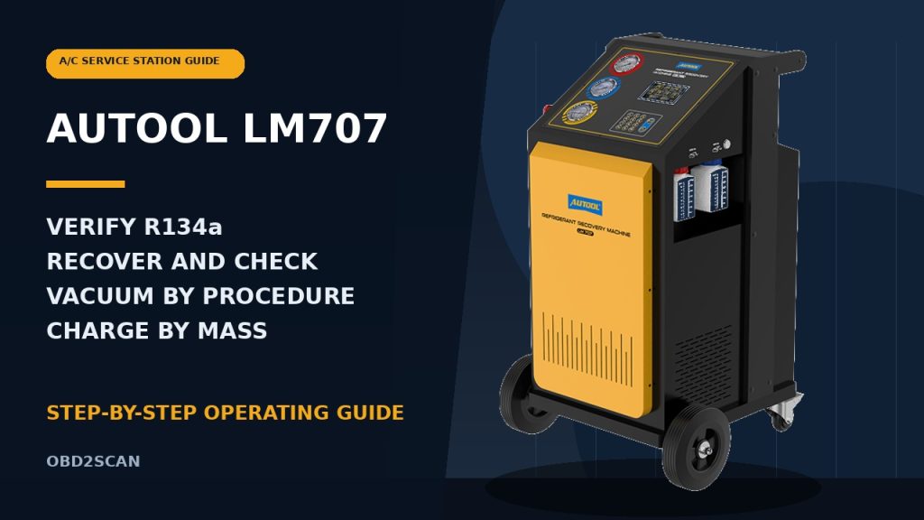 How to Use the AUTOOL LM707 Refrigerant Recovery Machine