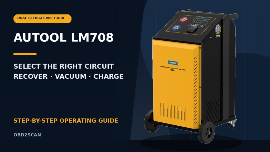 How to Use the AUTOOL LM708 Refrigerant Recovery Machine