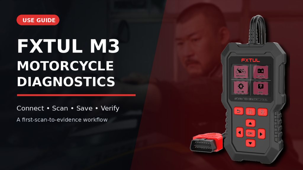 How to Use the FXTUL M3 Motorcycle Diagnostic Tool