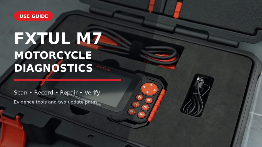 How to Use the FXTUL M7 Motorcycle Diagnostic Tool