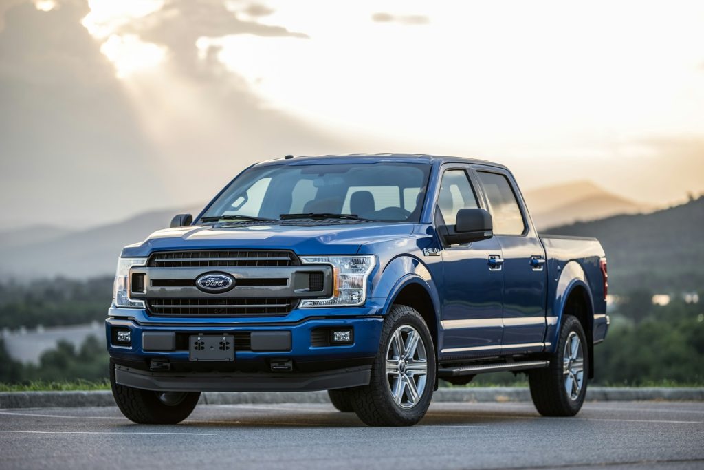Vehicle receiving scheduled maintenance