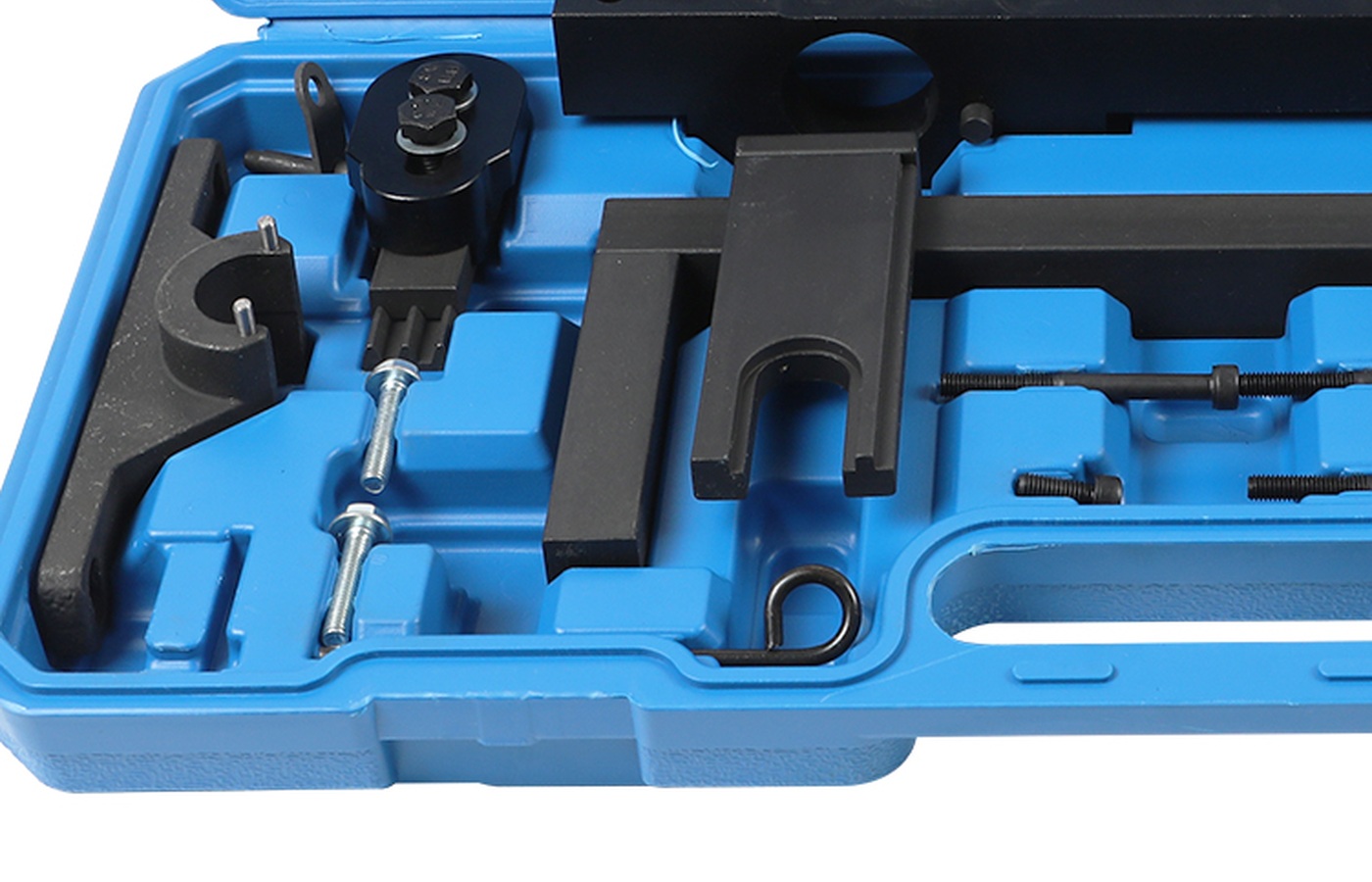 Source-derived close view of the left-side fixtures and pin-type pieces in the official case image.