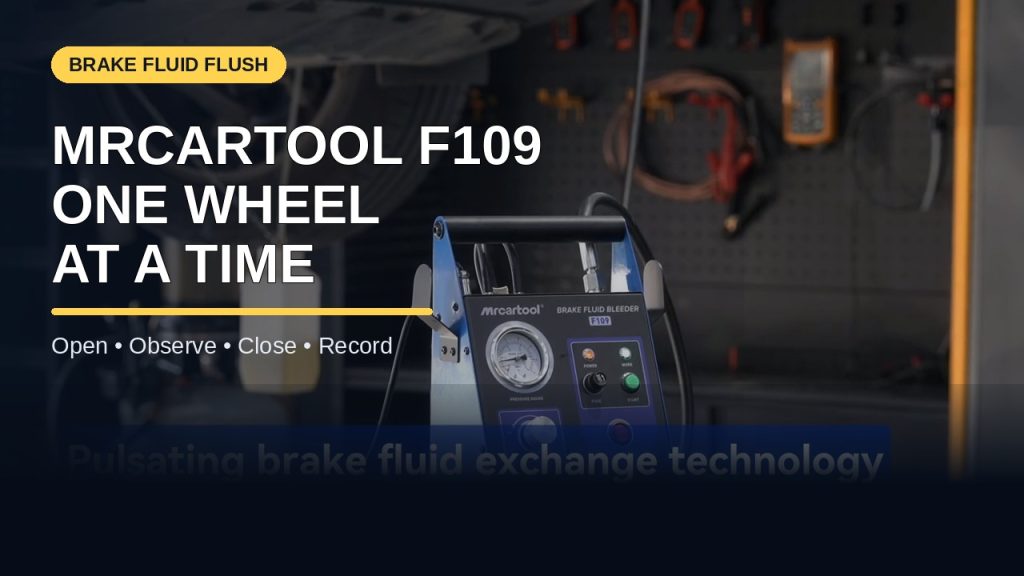 How to Flush Brake Fluid One Wheel at a Time with MRCARTOOL F109