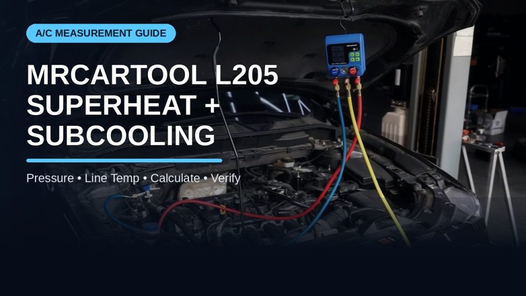 How to Measure Superheat and Subcooling with MRCARTOOL L205