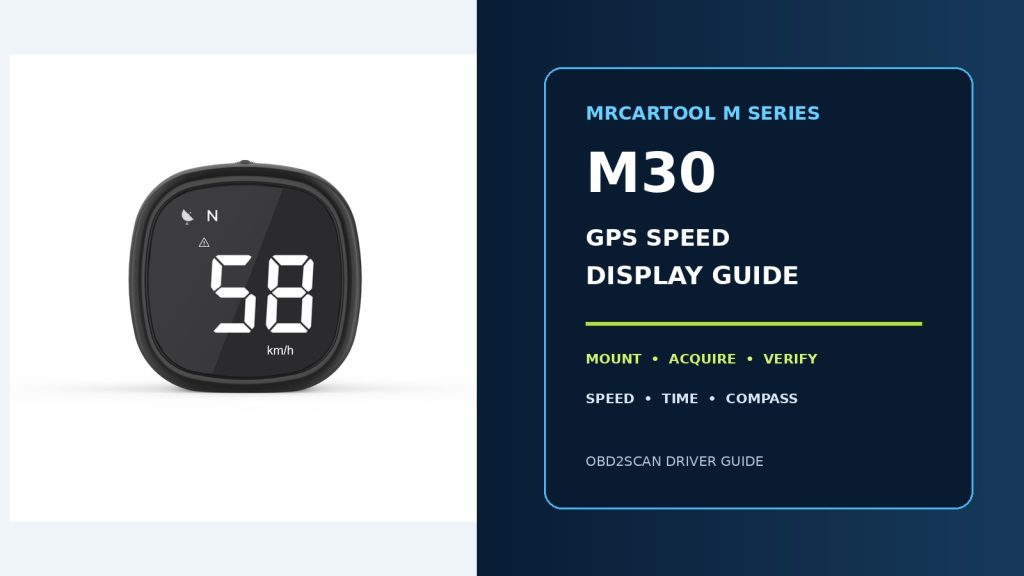 How to Use the MRCARTOOL M30 GPS Speed Display