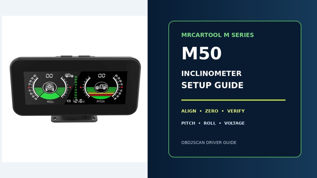How to Install and Use the MRCARTOOL M50 Inclinometer