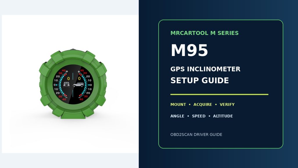 How to Install and Use the MRCARTOOL M95 GPS Inclinometer
