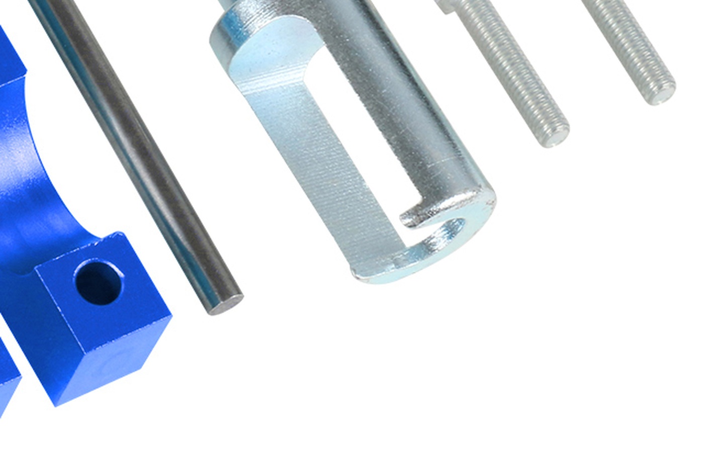 Source-derived close view of the right-side cylindrical, screw-type and support pieces in the official kit.