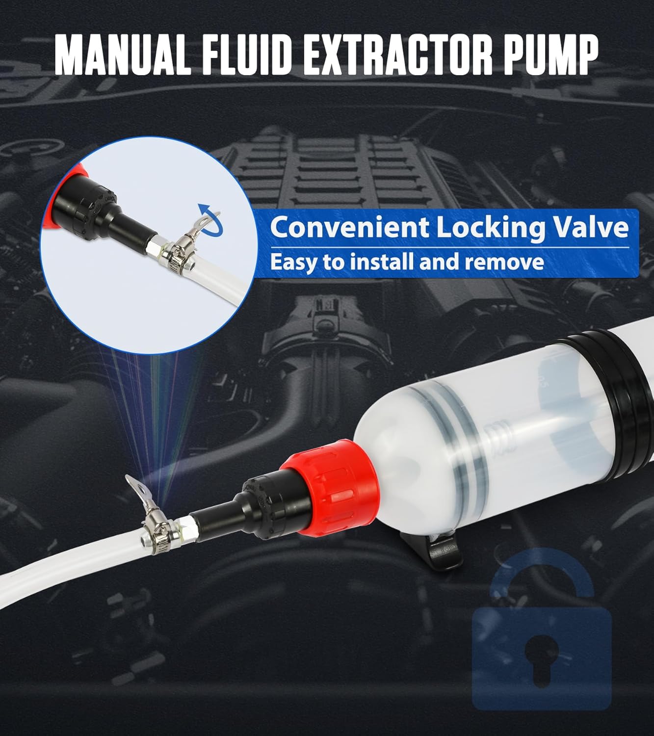 Official MRCARTOOL image showing the hose shutoff between the pump connector and extension tube.