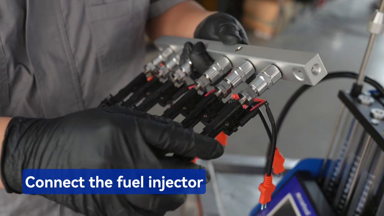Six injectors on the MRCARTOOL V310 connected to their mapped signal leads.