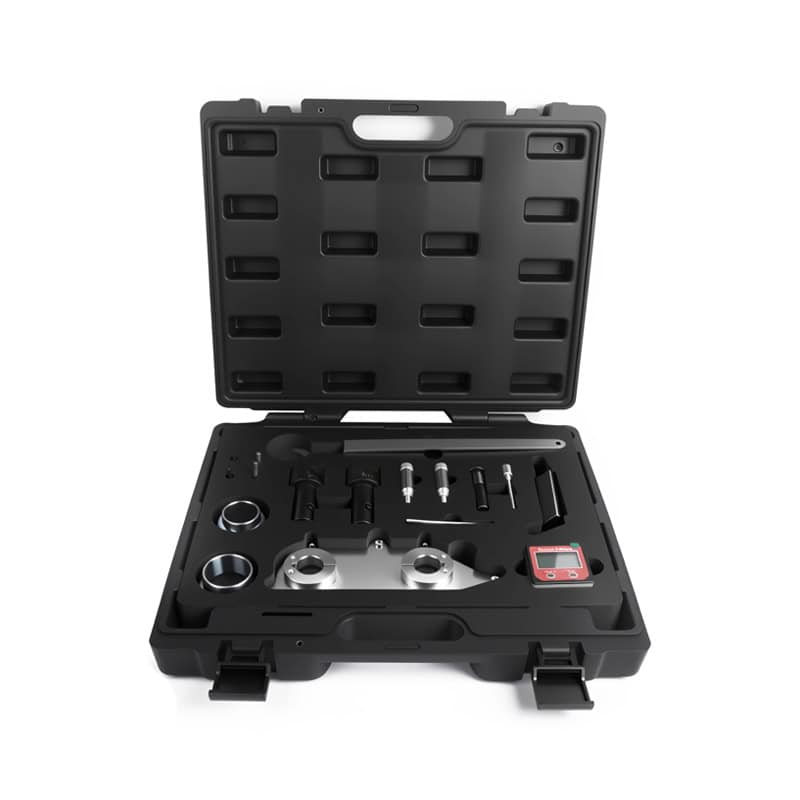 Official MRCARTOOL overview of the complete VAG 1.5 TSI EA211 EVO timing tool kit in its molded case.