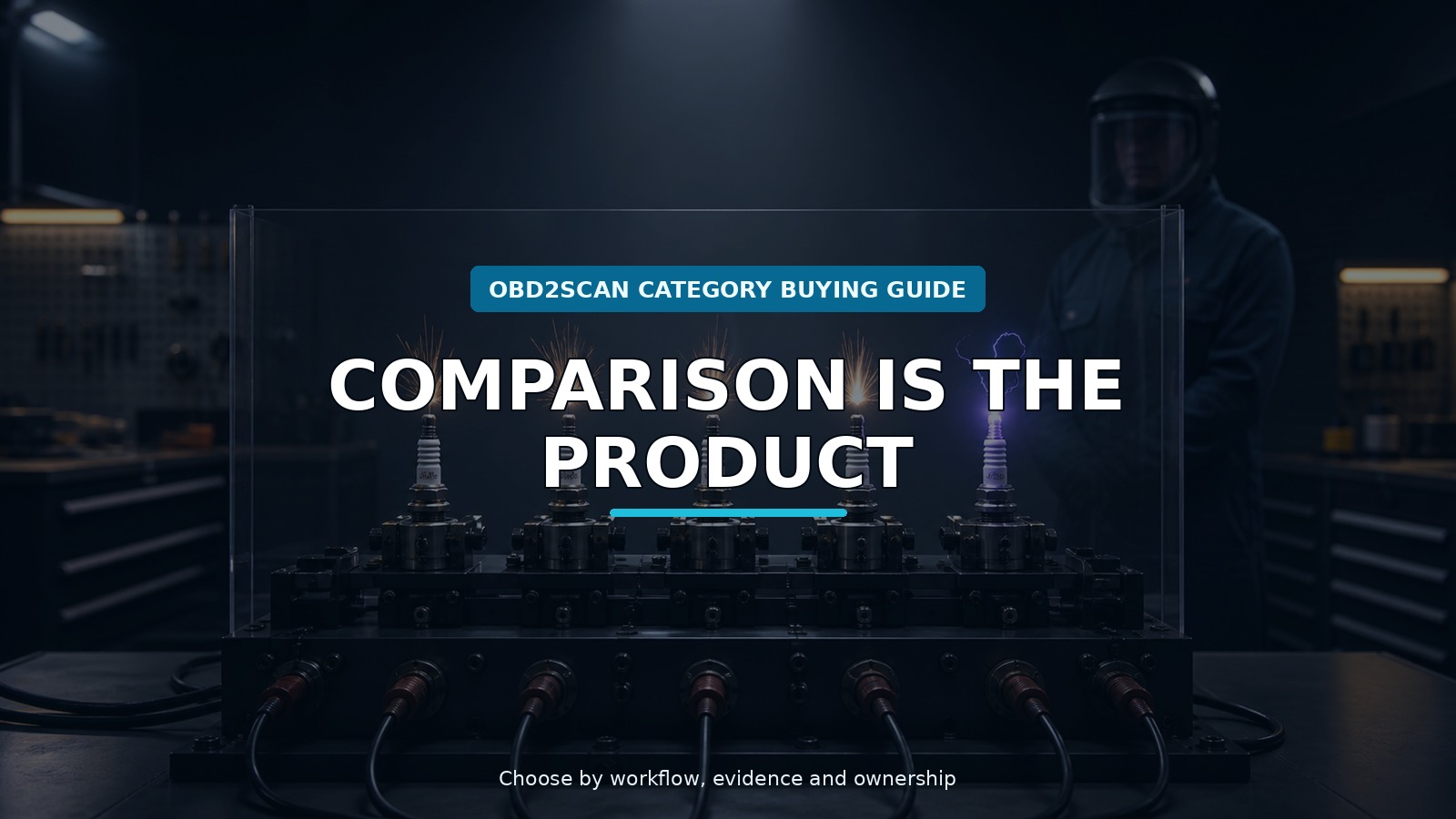 Workshop scene for multi-station spark plug tester buying guide