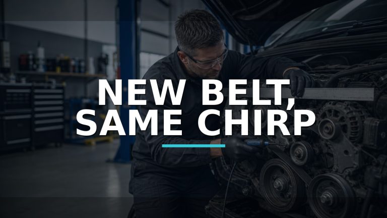New Belt, Same Chirp — conceptual diagnosis scene