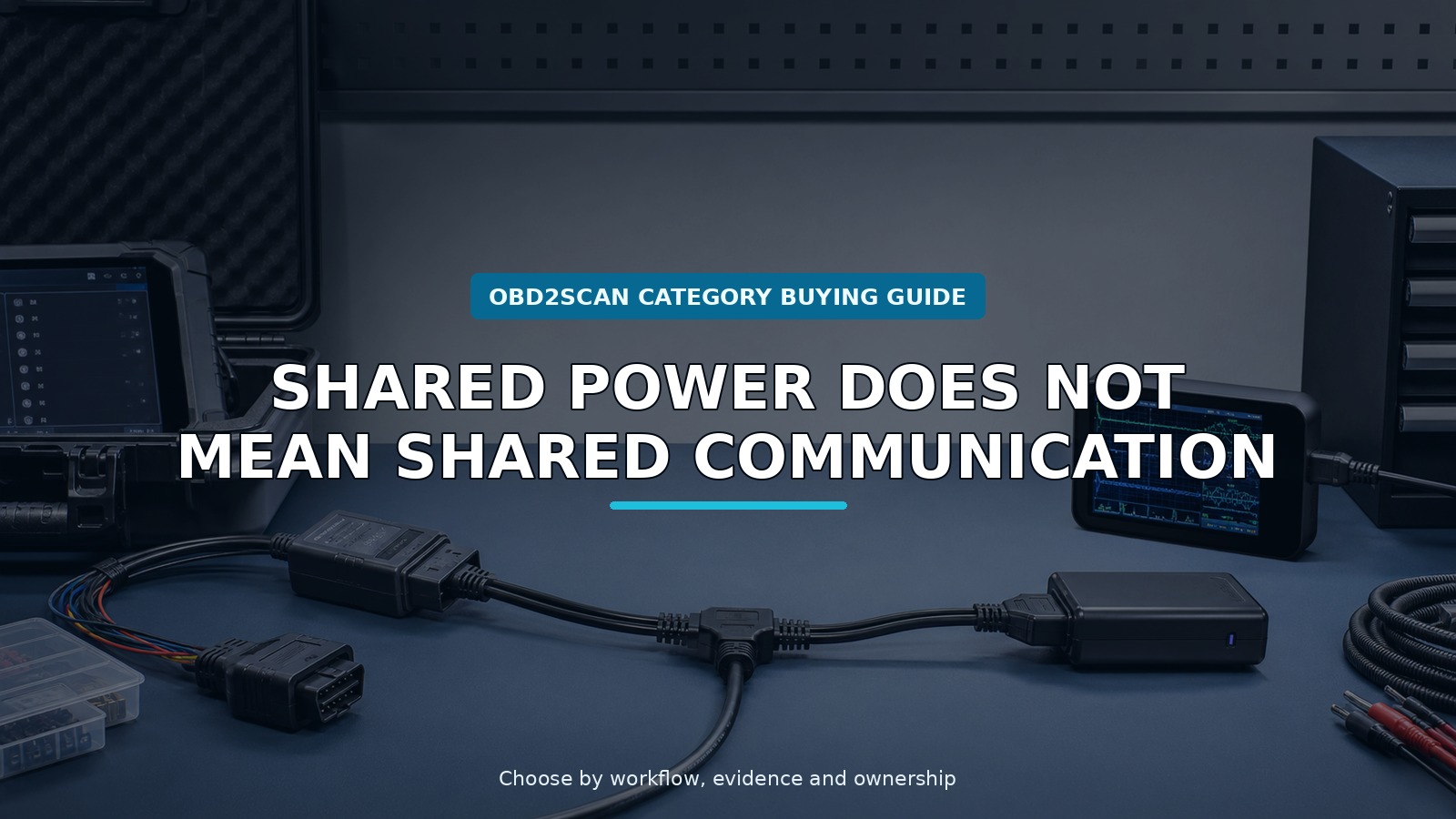 Workshop scene for obd2 splitter cable buying guide