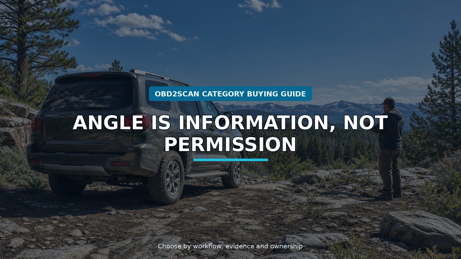 Workshop scene for off-road inclinometer buying guide