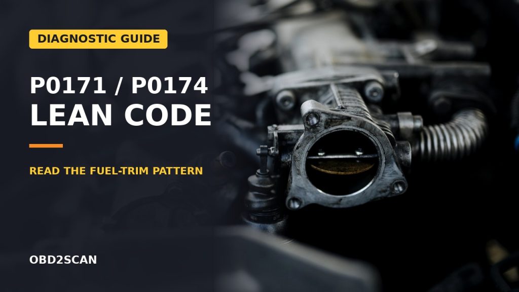 P0171 or P0174 Lean Code? Use the Pattern Before Replacing Parts
