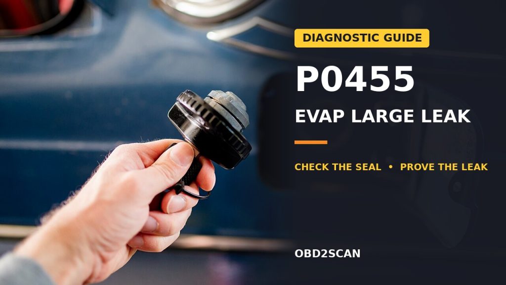 P0455 Large EVAP Leak? Check the Seal, Then Prove the Leak Path