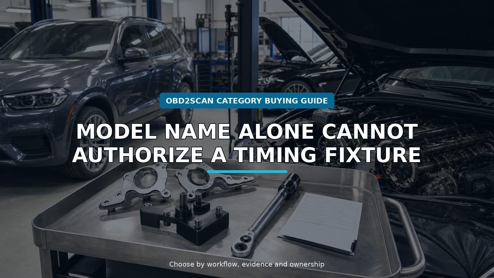 Workshop scene for porsche cayenne and panamera camshaft timing tool buying guide