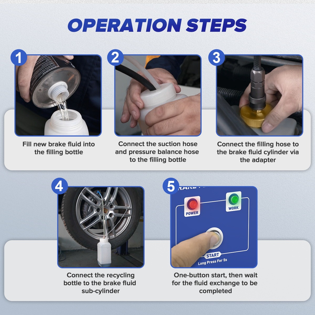 Second exact first-party product or workflow view of MRCARTOOL F118 pressure brake fluid exchanger