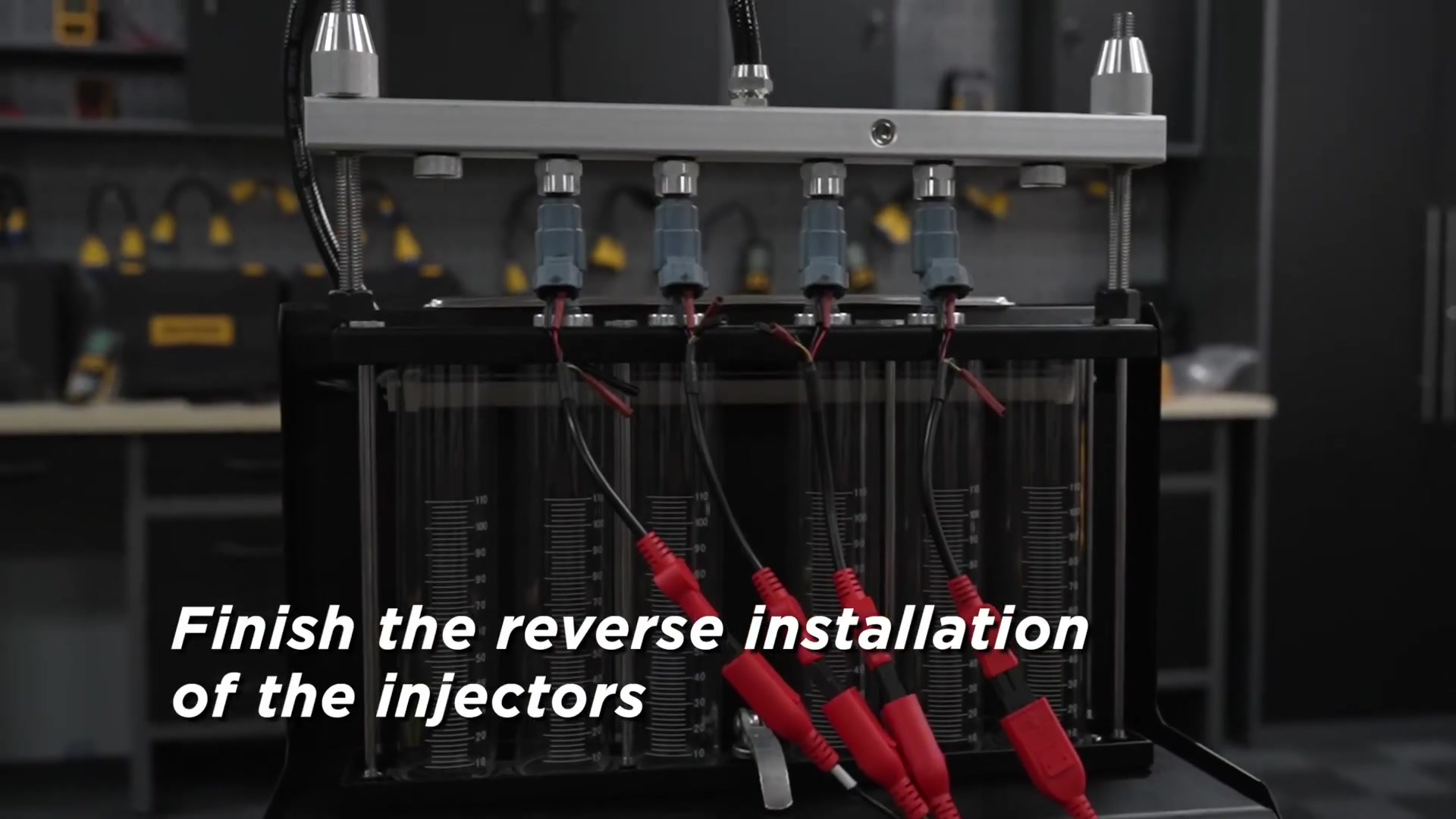 AUTOOL CT500 injectors installed in reverse orientation for conditional reverse flushing