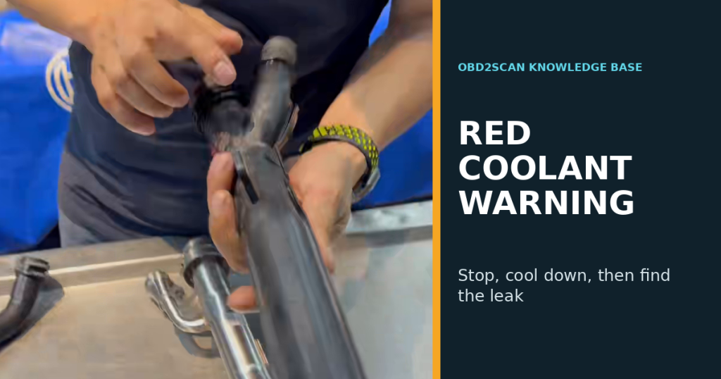 2019 Mercedes E300 Red Coolant Warning: Cracked Bypass Pipe Repair Case