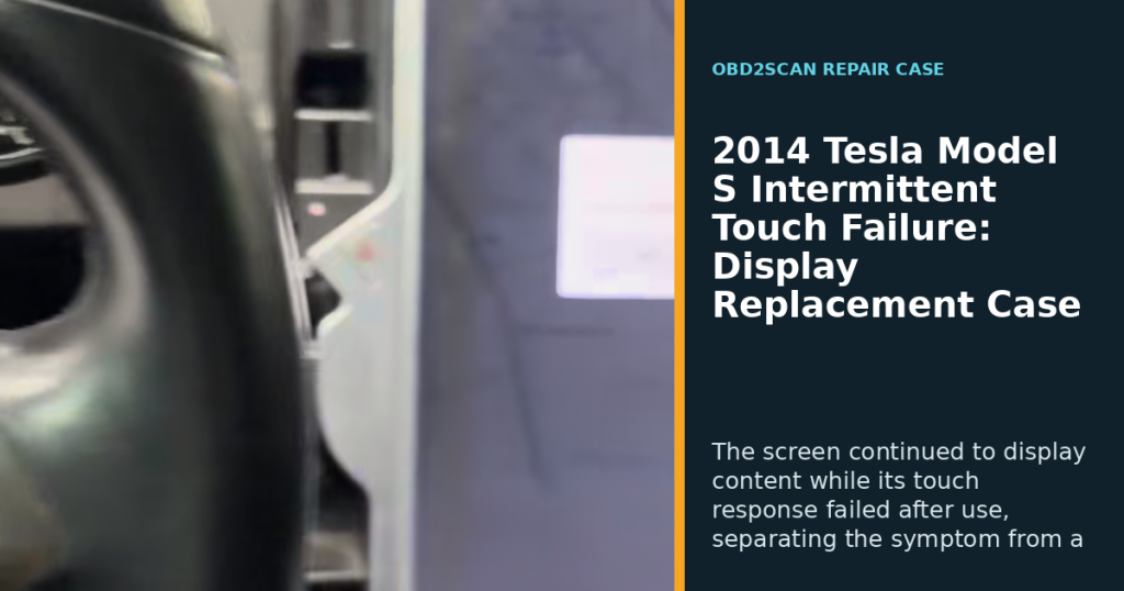 2014 Tesla Model S Intermittent Touch Failure: Display Replacement Case