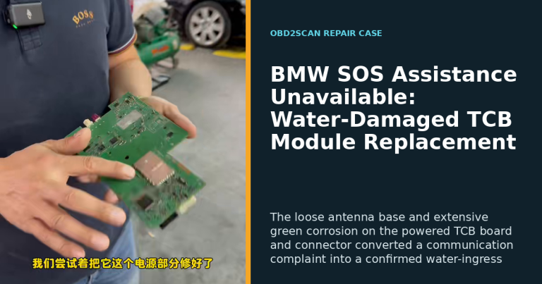 BMW SOS Assistance Unavailable: Water-Damaged TCB Module Replacement