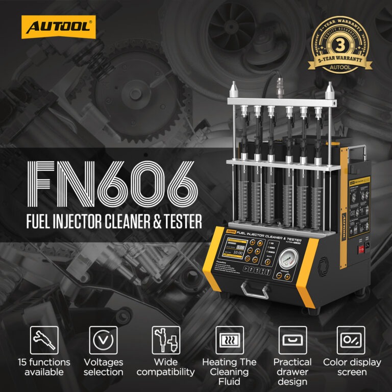 Second exact first-party product or workflow view of AUTOOL FN606 six-cylinder fuel injector cleaner and tester