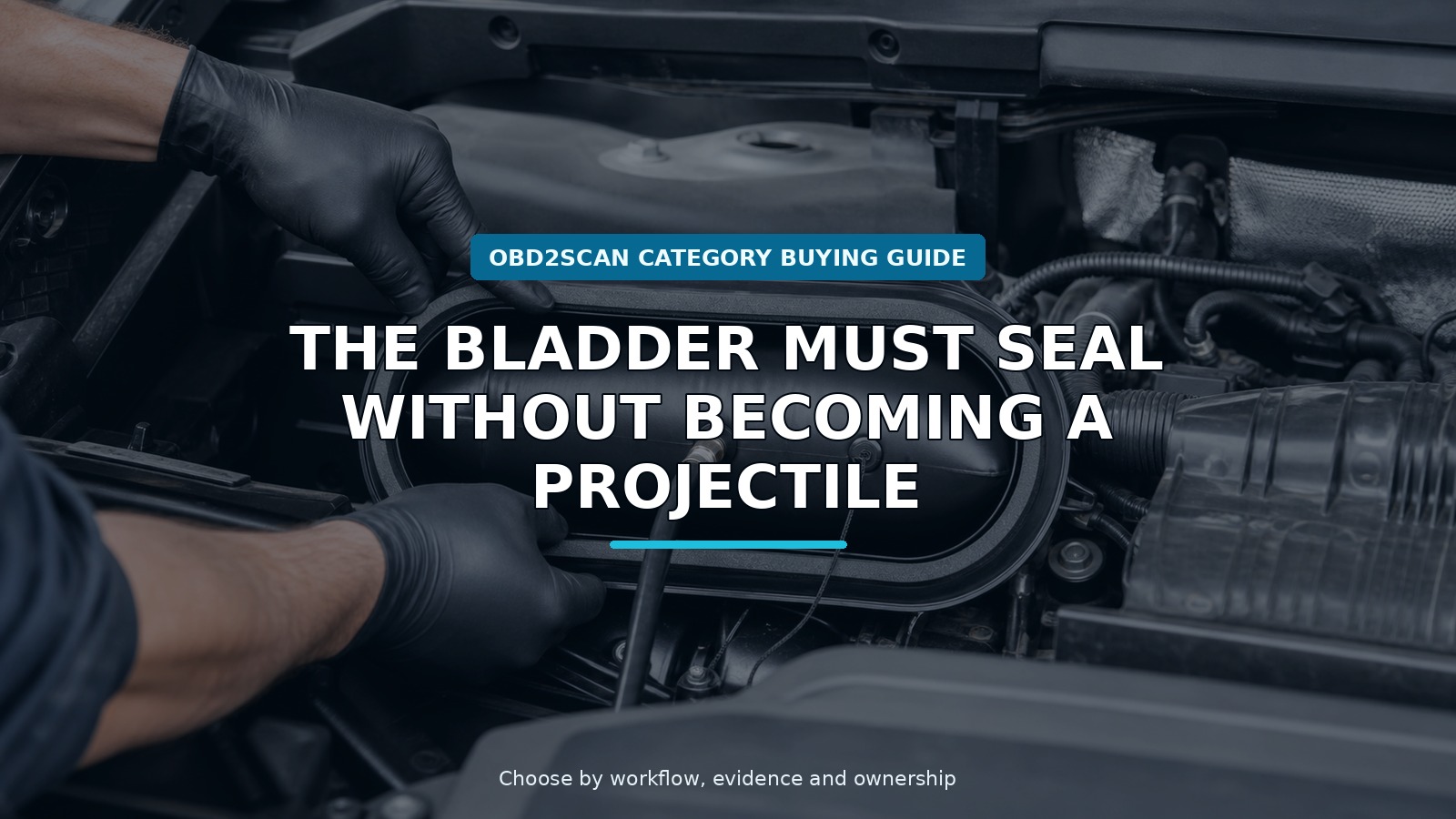Workshop scene for smoke machine intake bladder buying guide