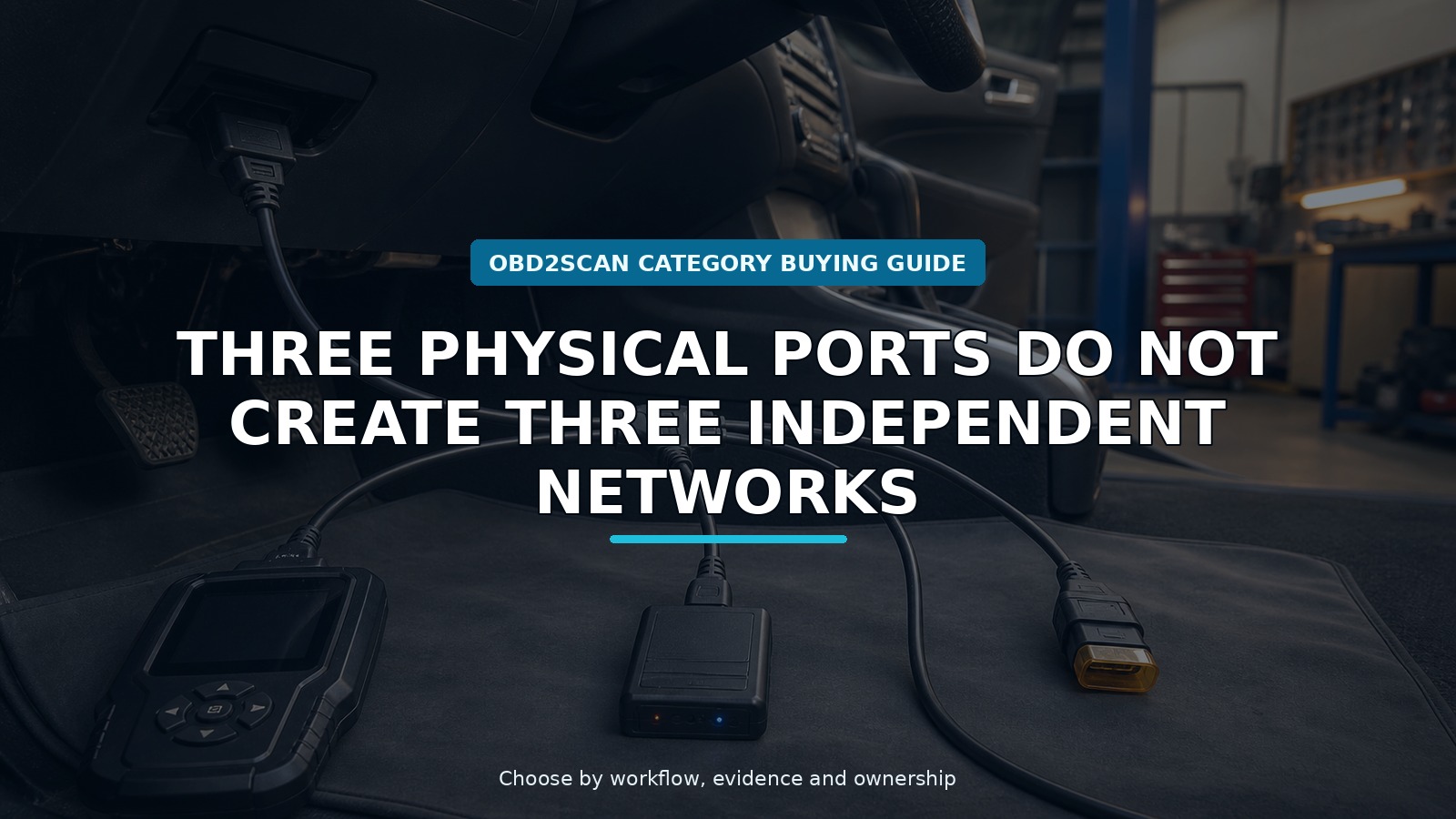 Workshop scene for 1-to-3 obd2 splitter cable buying guide