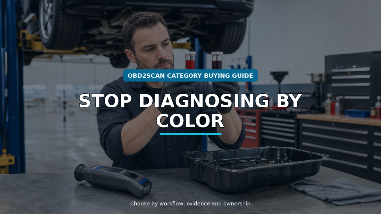 Workshop scene for transmission fluid tester buying guide