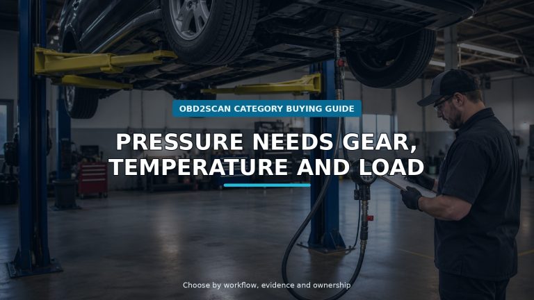 Workshop scene for transmission line pressure tester buying guide